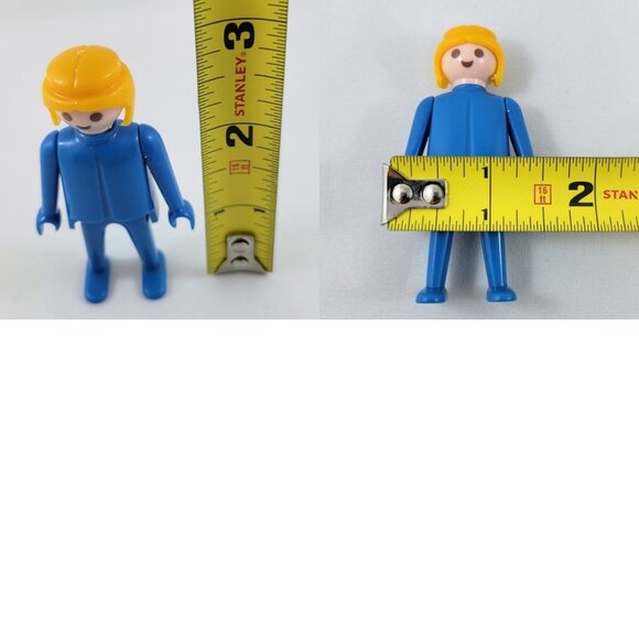 Geobra Playmobil Vintage 1974 Figures Western Sheriff Toys Lady Man Hats Figurin - Picture 8 of 12